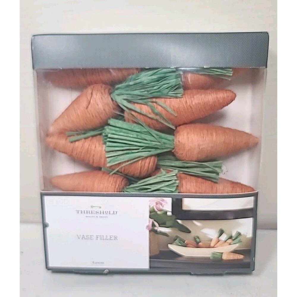 NEW Threshold Home Decor Filler 8 PC Carrot  Easter Spring Decor Carrots